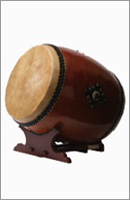 Nagadou Daiko on angled Chichibu stand